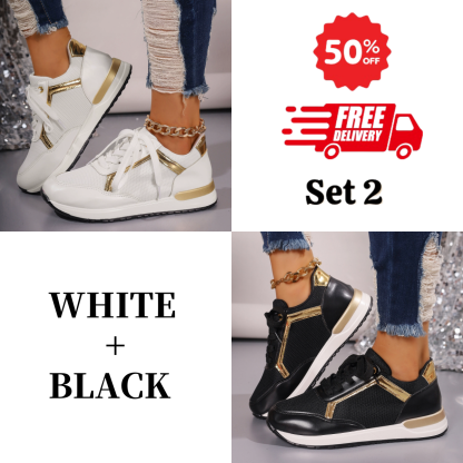 🔥2025 New Ladies Lace Up Orthopedic Sneakers