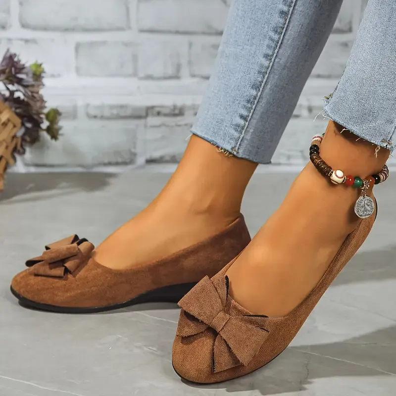 🔥Women's bow-decorated wedge shoes