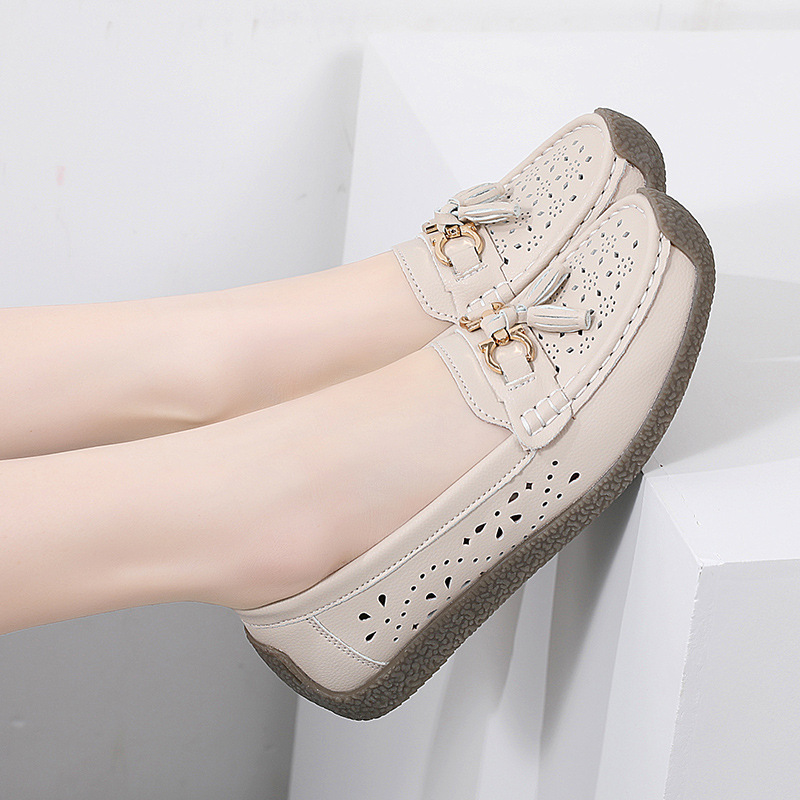 🔥Hot Sale🔥Women's Summer Soft Sole Breathable Comfortable Leather Shoes - Buy 2 Pairs Free Shipping