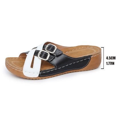 🔥New Arrival🔥2025 Women’s Summer Thick-soled Wedge Sandals - Buy 2 get free shipping