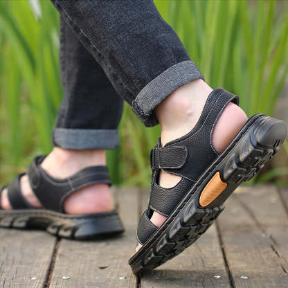 🔥High quality leather casual sandals for men 【Non-slip, foot massage】