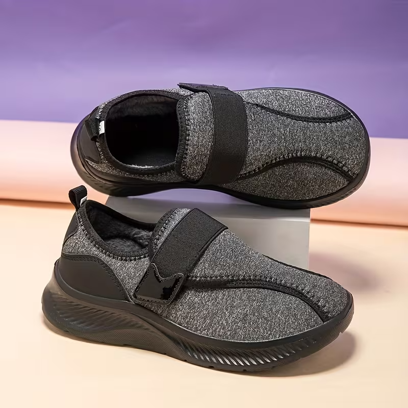 Women's winter fleece-lined warm non-slip lightweight cotton shoes