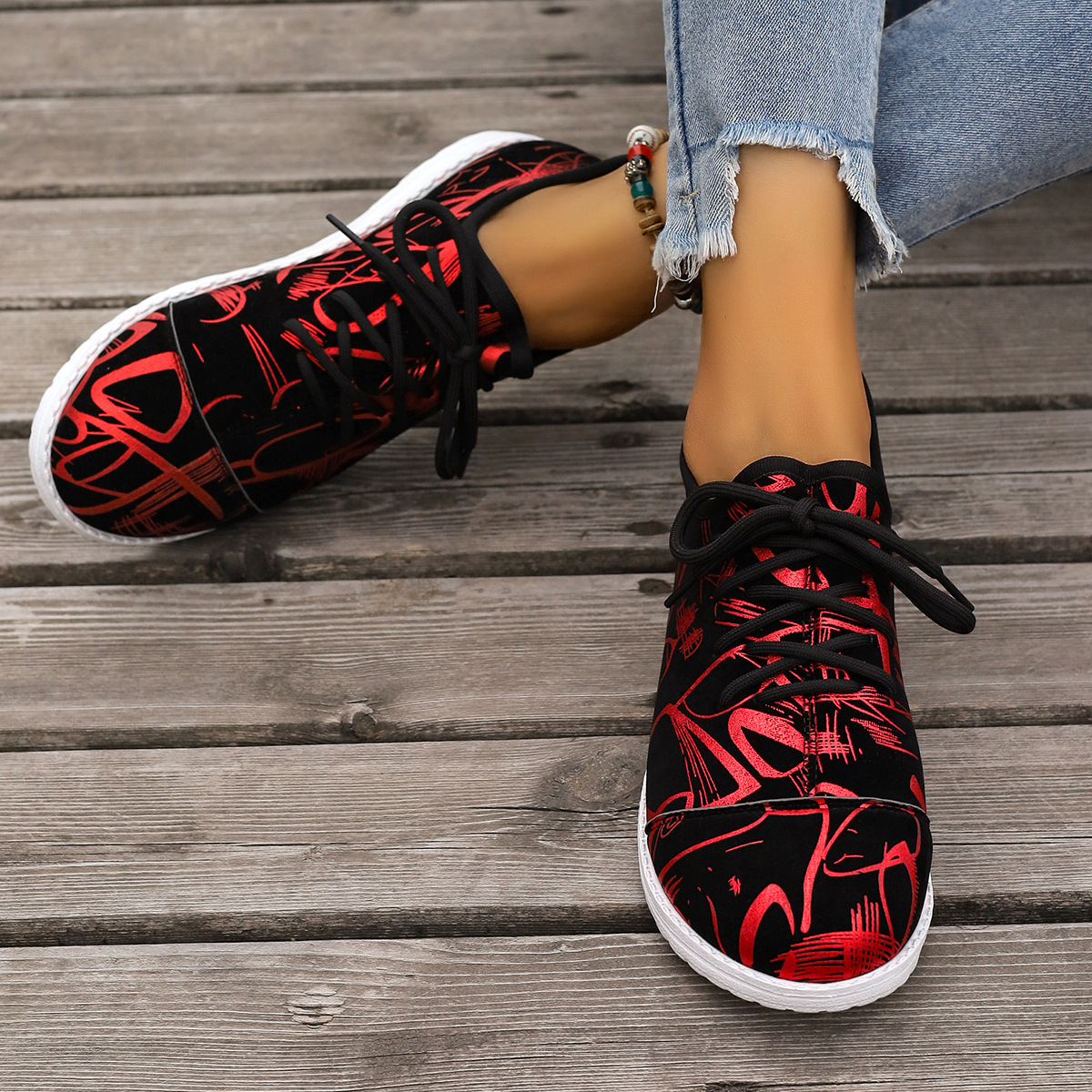 2025 new lace-up flat shoes