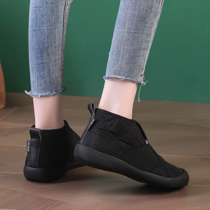 🌸🎉 Trendy Must-Have! Only a Few Left! ✨🥿💫Women's Casual Comfort Plush Durable Non-slip Wide Toe Ankle Boots
