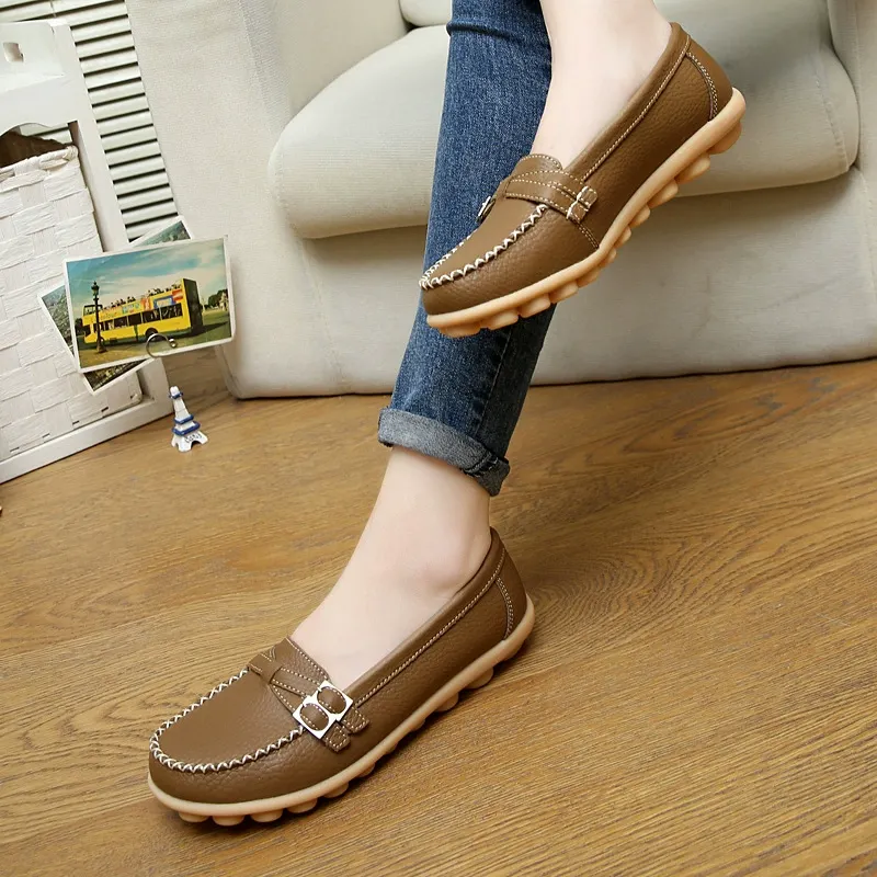 🔥New arrivals🔥Spring and summer women's soft-soled casual leather shoes - Buy 2 get free shipping