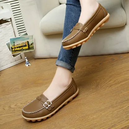 🔥New arrivals🔥Spring and summer women's soft-soled casual leather shoes - Buy 2 get free shipping
