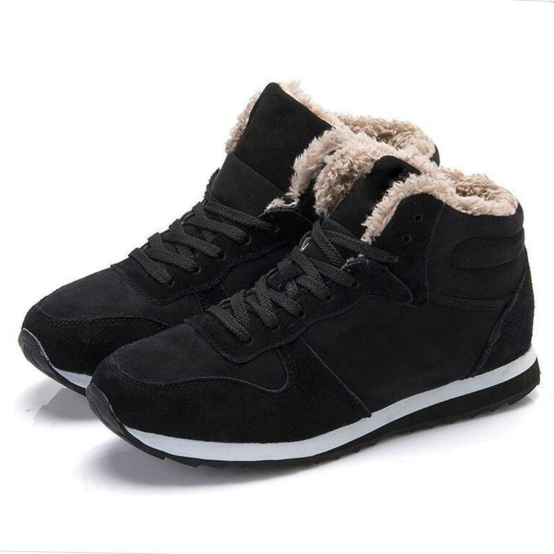 Winter men's and women's warm high-top lightweight cotton shoes