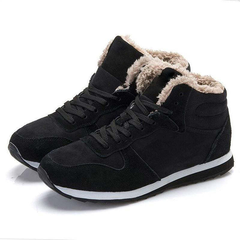 Winter men's and women's warm high-top lightweight cotton shoes