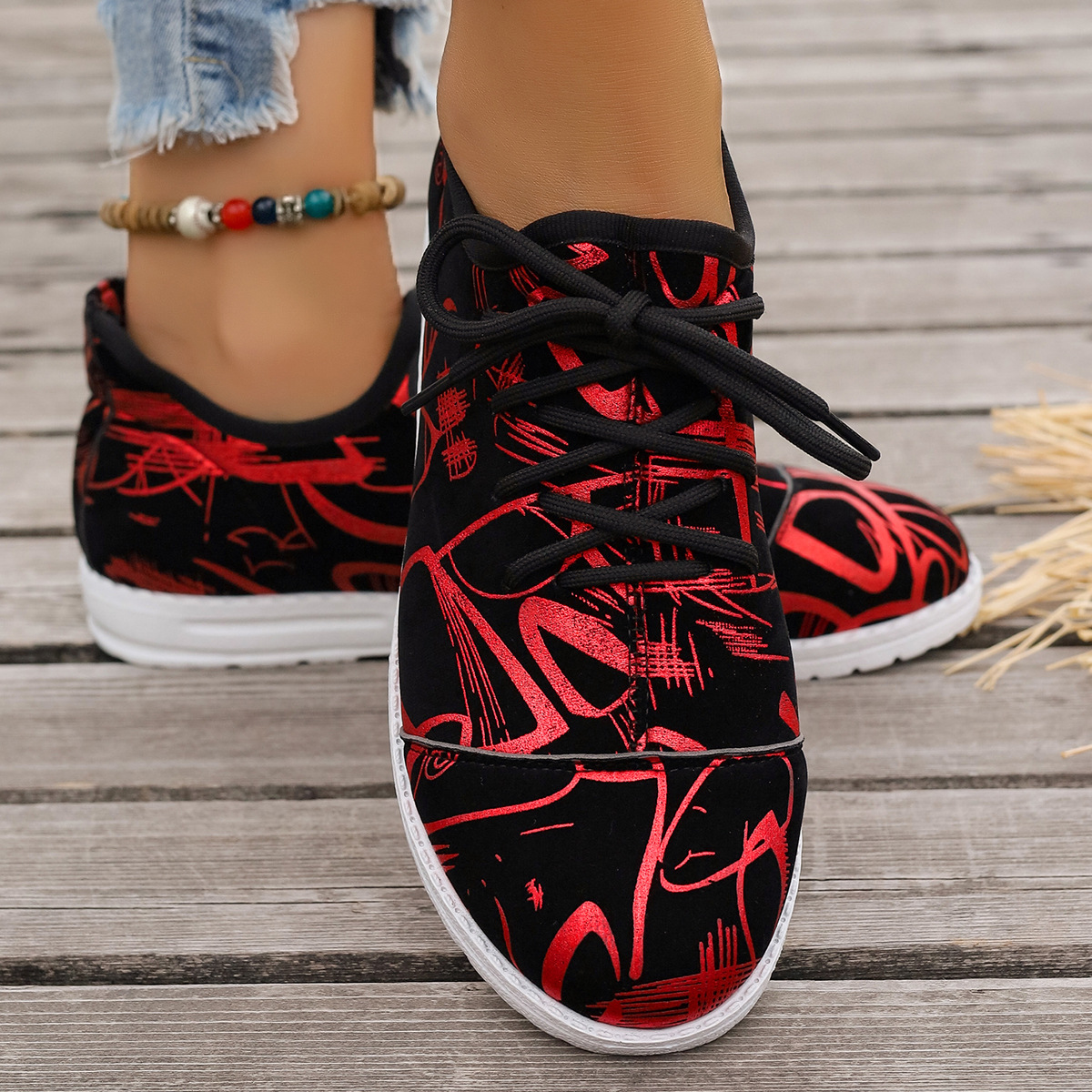 2025 new lace-up flat shoes