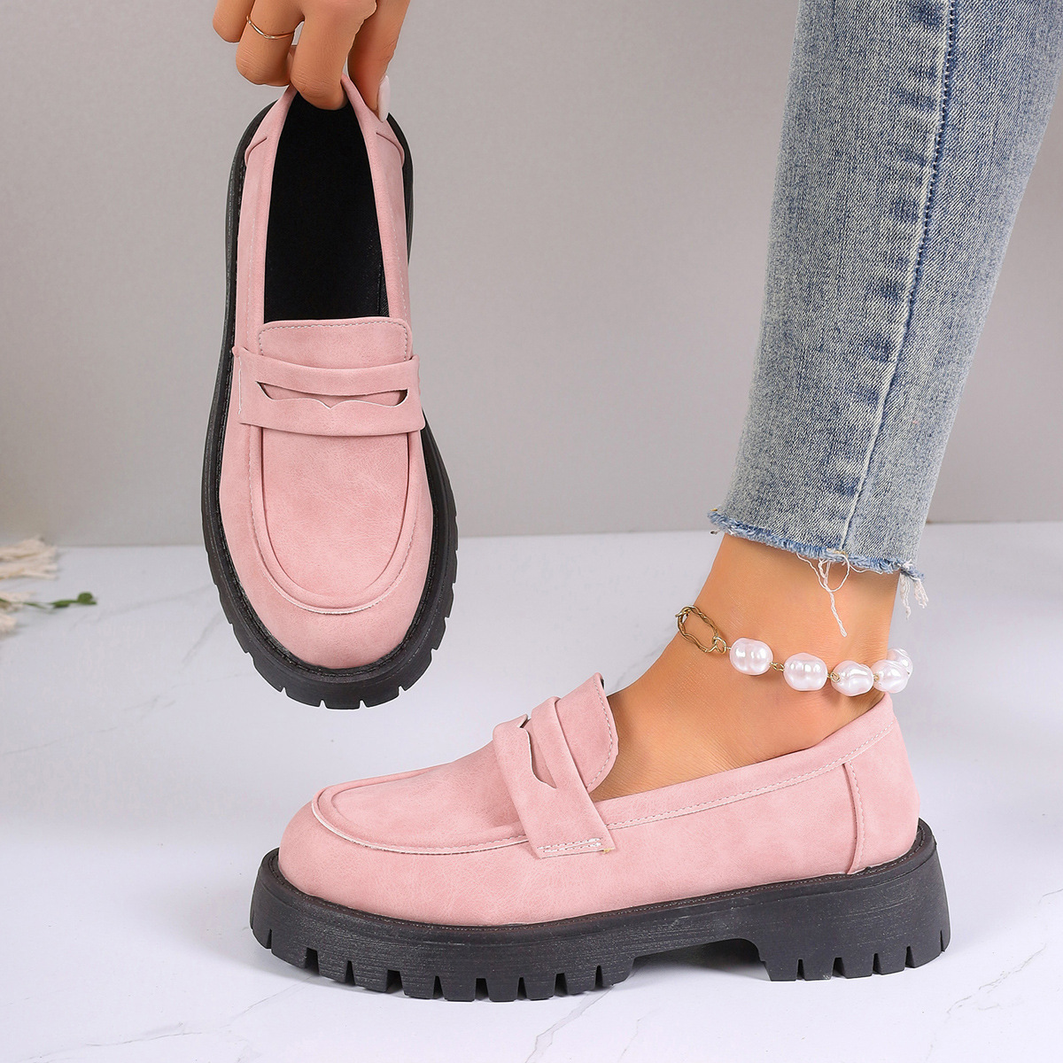 🔥Last Day Promotion 50% OFF - Women's Fashion Thick Sole Loafers