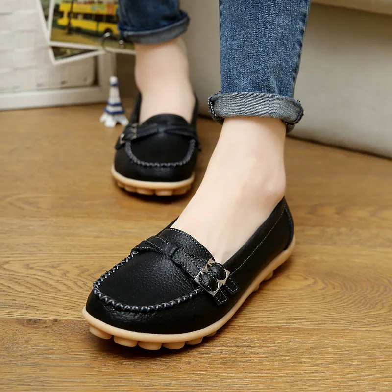 🔥New arrivals🔥Spring and summer women's soft-soled casual leather shoes - Buy 2 get free shipping