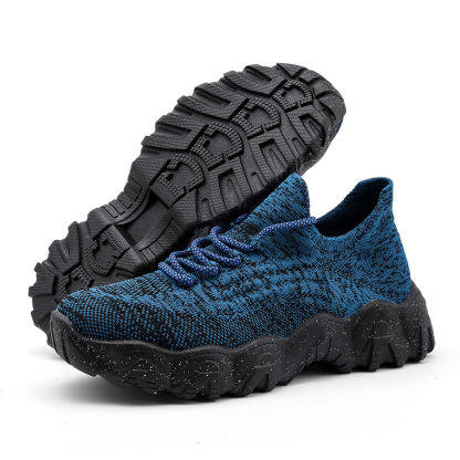 Women's knitted breathable and non-slip height increasing(1.96in) sneakers 