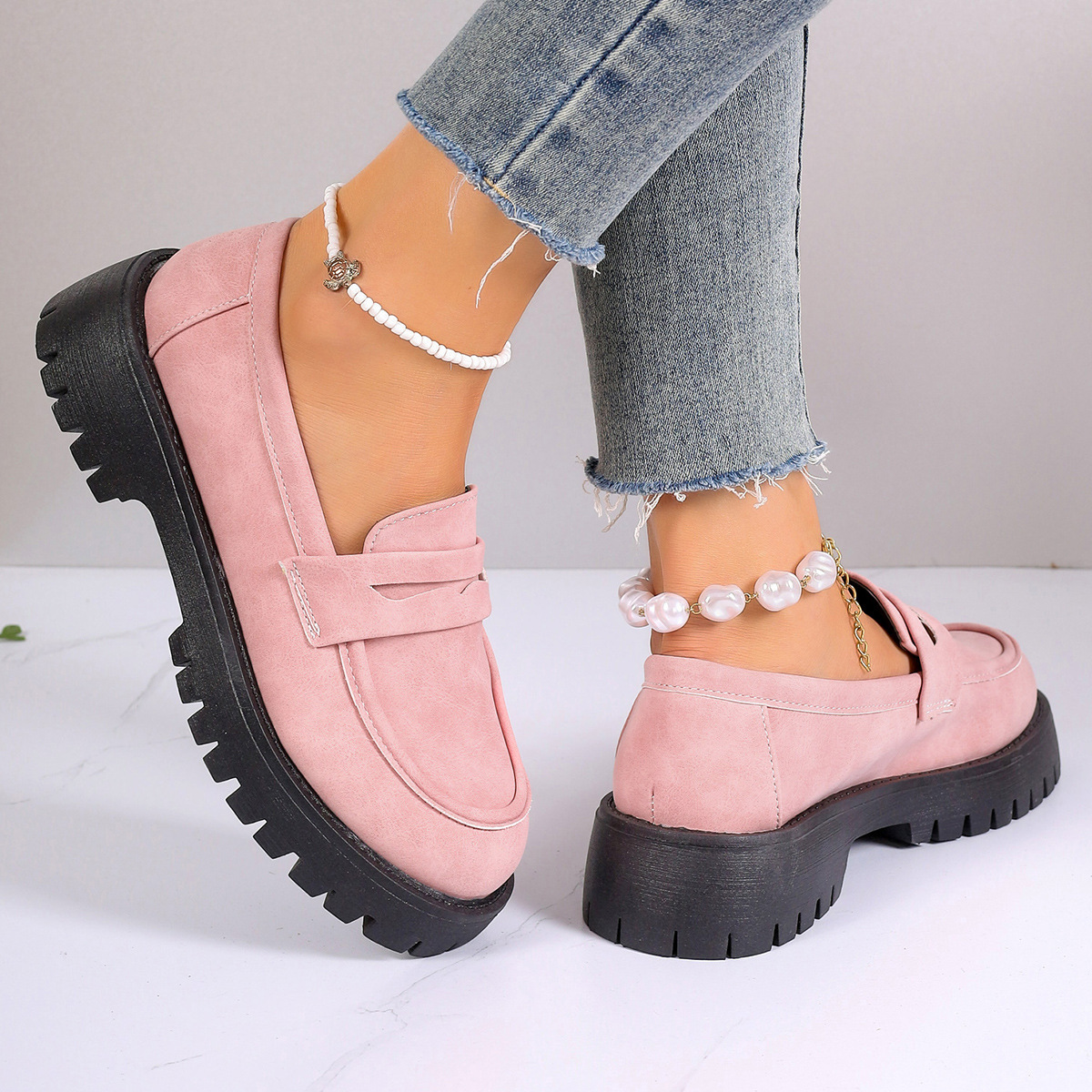 🔥Last Day Promotion 50% OFF - Women's Fashion Thick Sole Loafers