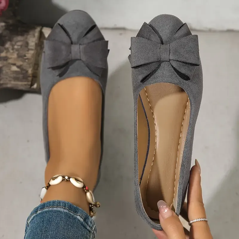 🔥Women's bow-decorated wedge shoes