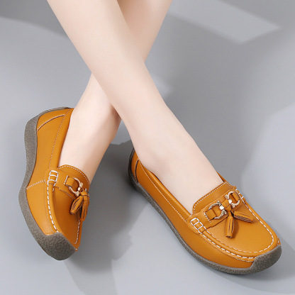 🔥Hot Sale🔥Women's Summer Soft Sole Breathable Comfortable Leather Shoes - Buy 2 Pairs Free Shipping