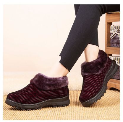 Women's Thick Sole Slip-On Plush Lined Boots-Buy 2 free shipping