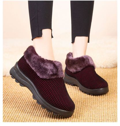 Women's Thick Sole Slip-On Plush Lined Boots-Buy 2 free shipping
