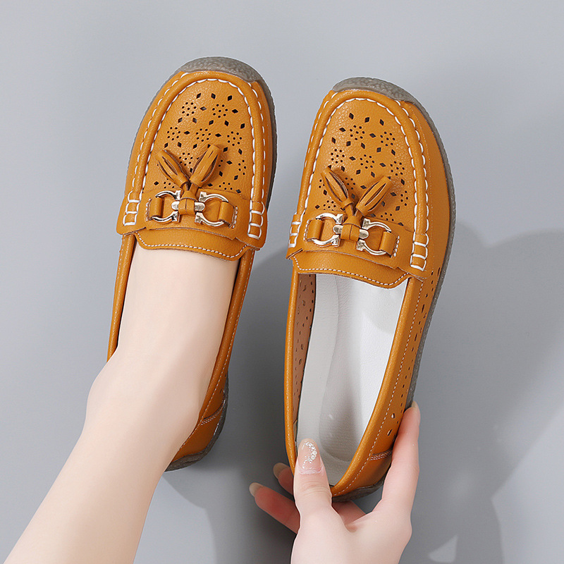 🔥Hot Sale🔥Women's Summer Soft Sole Breathable Comfortable Leather Shoes - Buy 2 Pairs Free Shipping