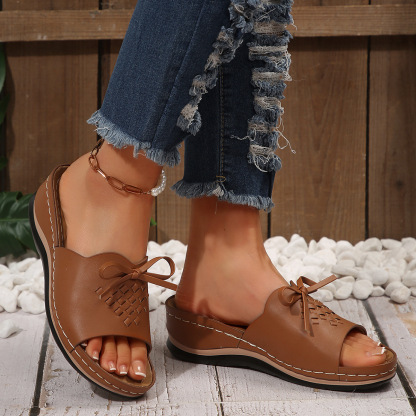 🔥HOT SALE🔥Women's Retro Comfortable Non-slip Wedge Sandals - Buy 2 get free shipping