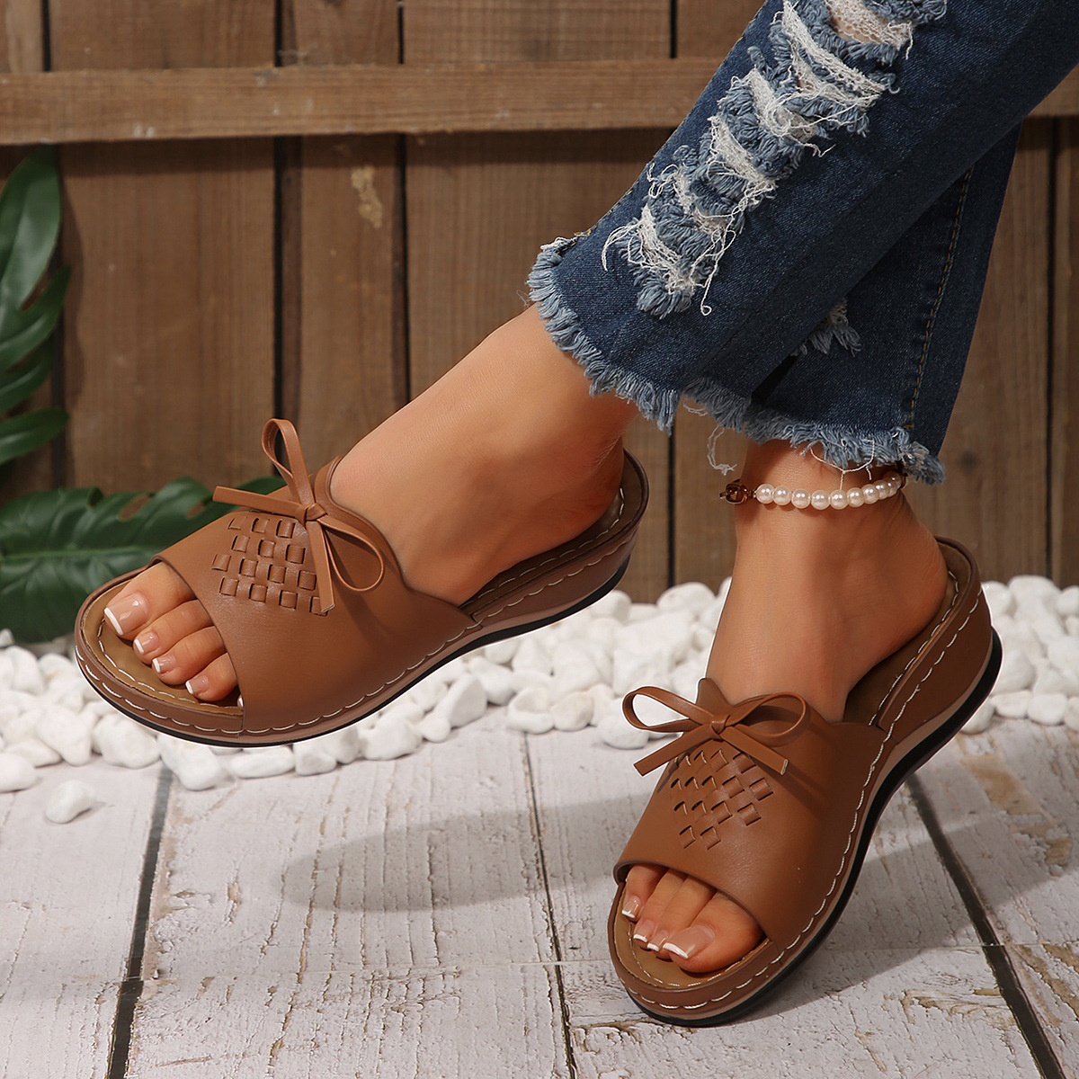 🔥HOT SALE🔥Women's Retro Comfortable Non-slip Wedge Sandals - Buy 2 get free shipping