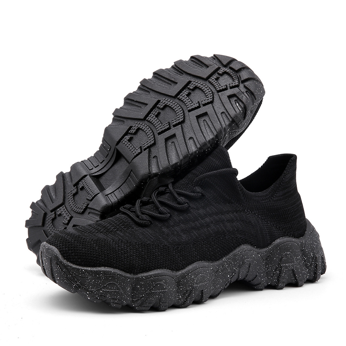 Women's knitted breathable and non-slip height increasing(1.96in) sneakers 