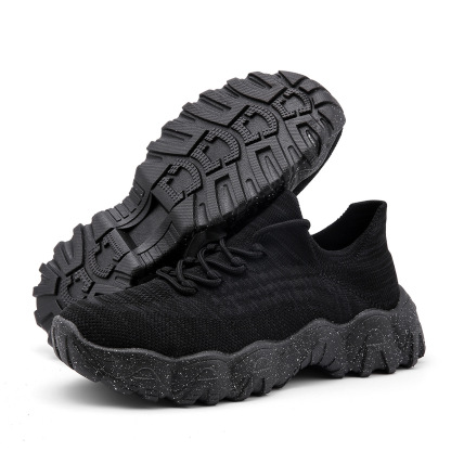 Women's knitted breathable and non-slip height increasing(1.96in) sneakers 