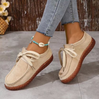 🔥Last Day 50% OFF - Women's Comfortable Casual Lace-Up Flats