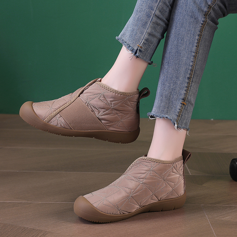 🌸🎉 Trendy Must-Have! Only a Few Left! ✨🥿💫Women's Casual Comfort Plush Durable Non-slip Wide Toe Ankle Boots