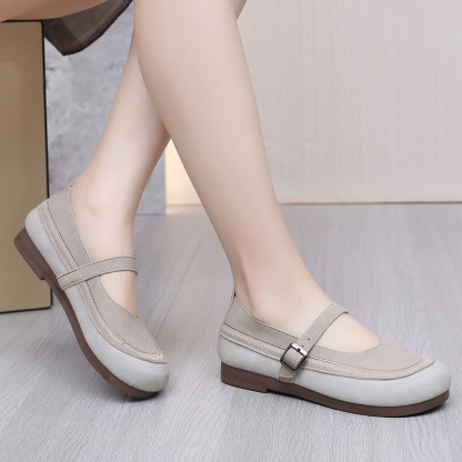 2025 Spring and Autumn Soft Sole Slip-on Walking Shoes