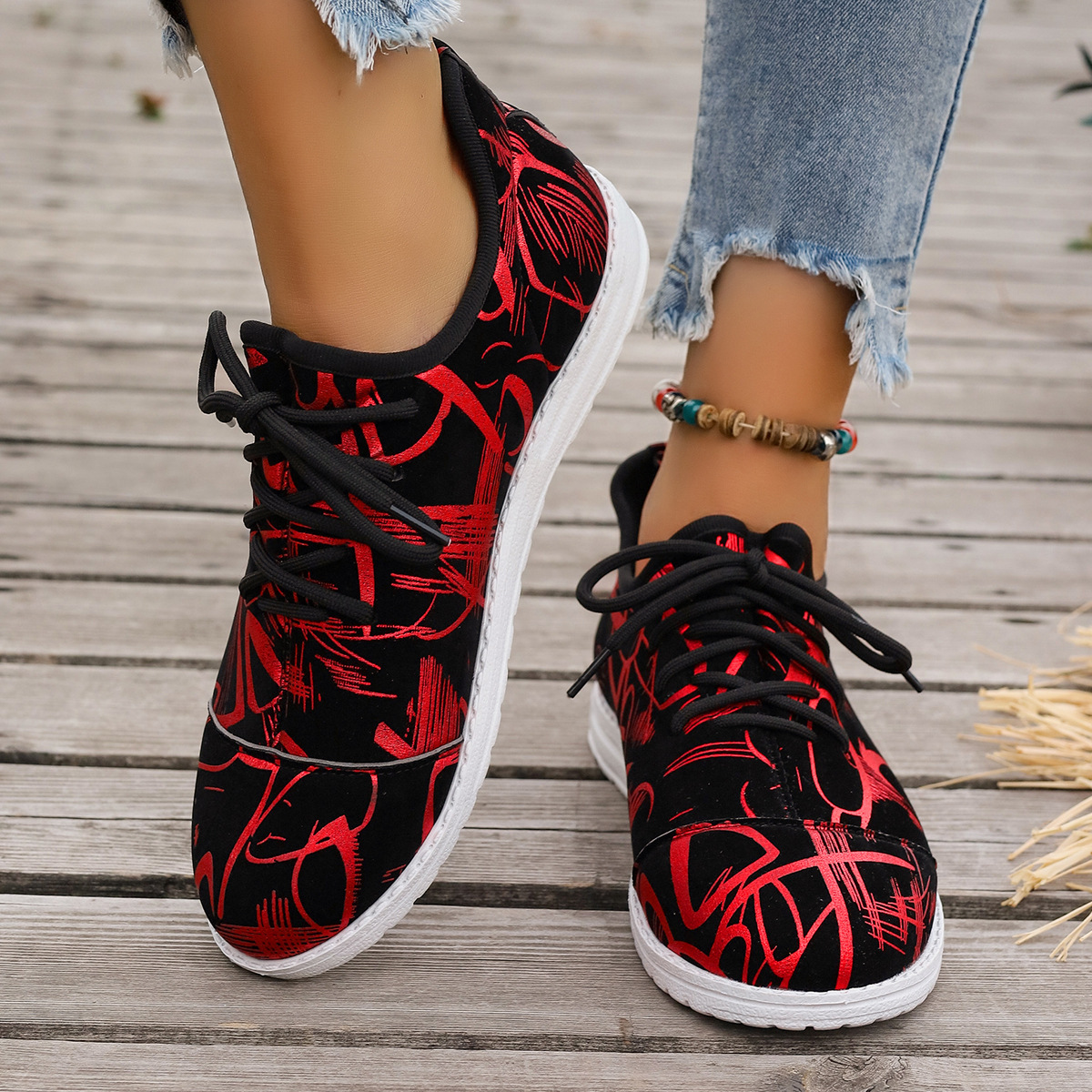 2025 new lace-up flat shoes