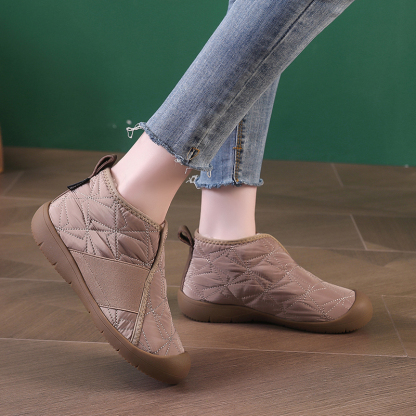 🌸🎉 Trendy Must-Have! Only a Few Left! ✨🥿💫Women's Casual Comfort Plush Durable Non-slip Wide Toe Ankle Boots
