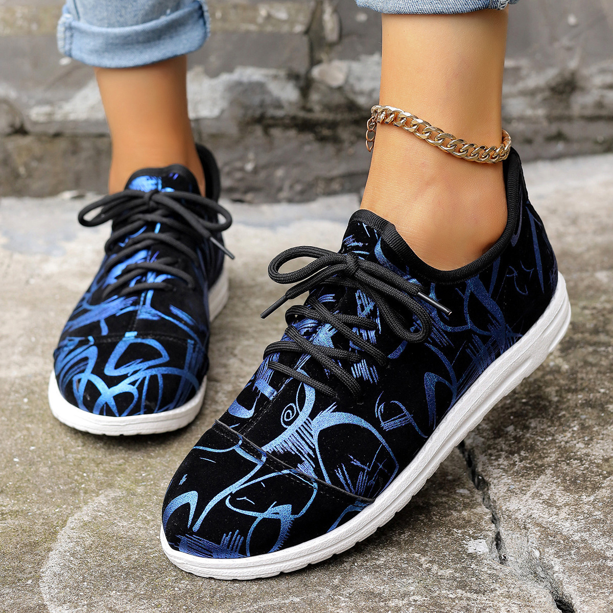 2025 new lace-up flat shoes