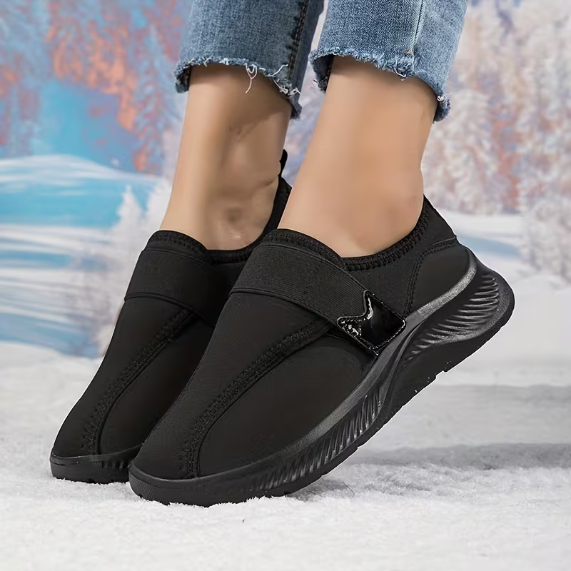 Women's winter fleece-lined warm non-slip lightweight cotton shoes