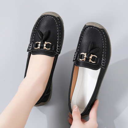 🔥Hot Sale🔥Women's Summer Soft Sole Breathable Comfortable Leather Shoes - Buy 2 Pairs Free Shipping