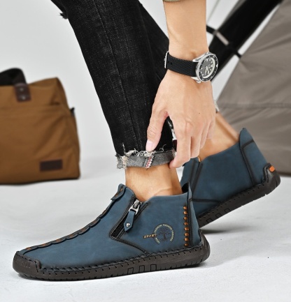 🚶‍♀️ !!!⏱️Clearance!!✨Men's/Women's Casual Fashion Non-slip Leather Slip-on Boots