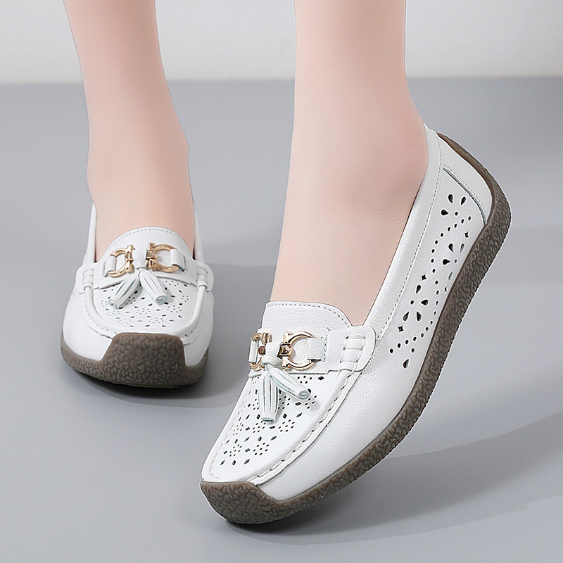 🔥Hot Sale🔥Women's Summer Soft Sole Breathable Comfortable Leather Shoes - Buy 2 Pairs Free Shipping