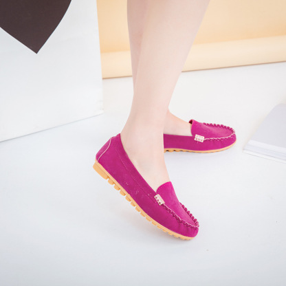 Women's Solid Color Lightweight and Comfortable Flats