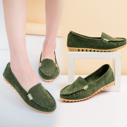 Women's Solid Color Lightweight and Comfortable Flats