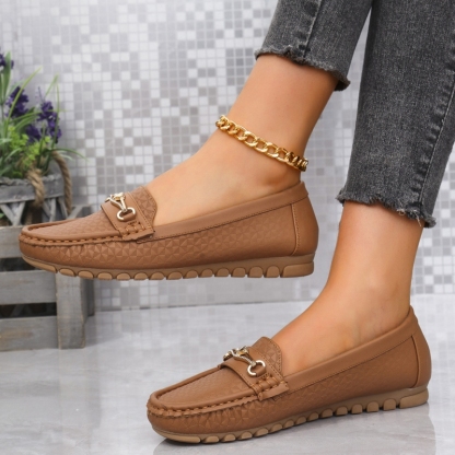 🔥Ladies Spring and Summer Retro Flat Loafers-Buy 2 get free shipping
