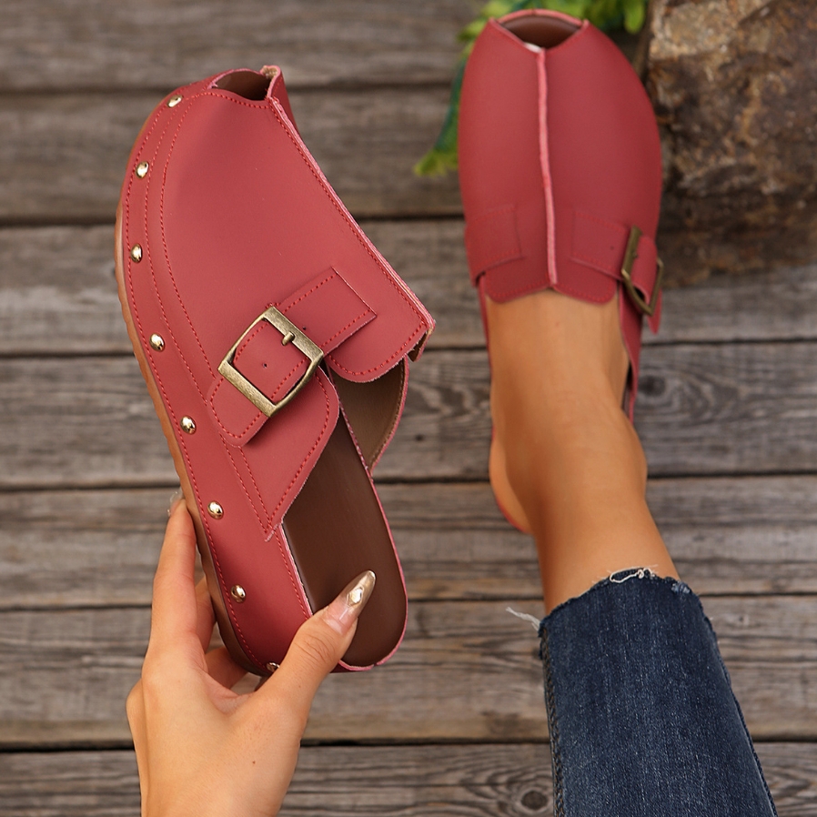 🔥Last Day 60% OFF - Orthopedic Thick sole Wedge Sandals  ( Buy 2 Free Shipping )