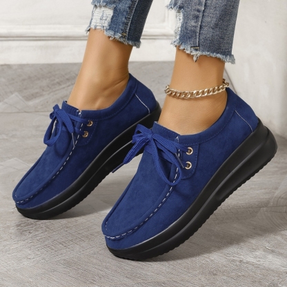 2025 new lace-up thick-soled casual shoes--Buy 2 get free shipping