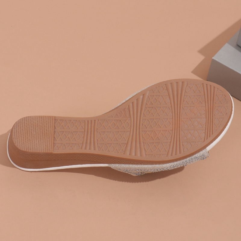 🔥Women's Mesh Hollow Rhinestone Arch Support Wedge Sandals