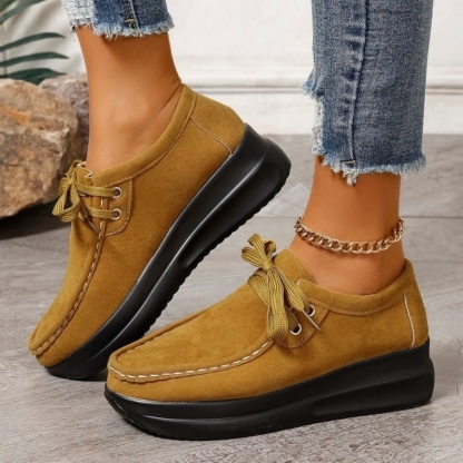 2025 new lace-up thick-soled casual shoes--Buy 2 get free shipping