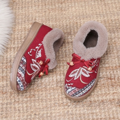 Women's warm and comfortable non-slip cotton shoes