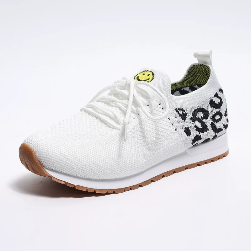 Women's Breathable Mesh Lace-Up Sneakers