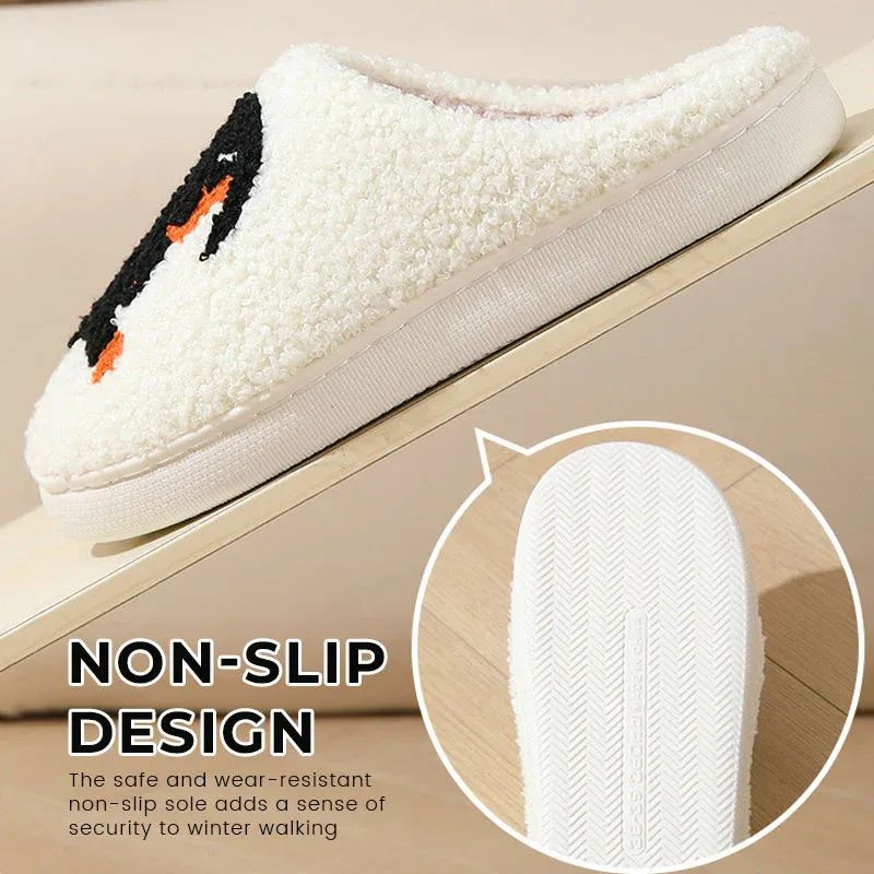 Cute non-slip cotton slippers