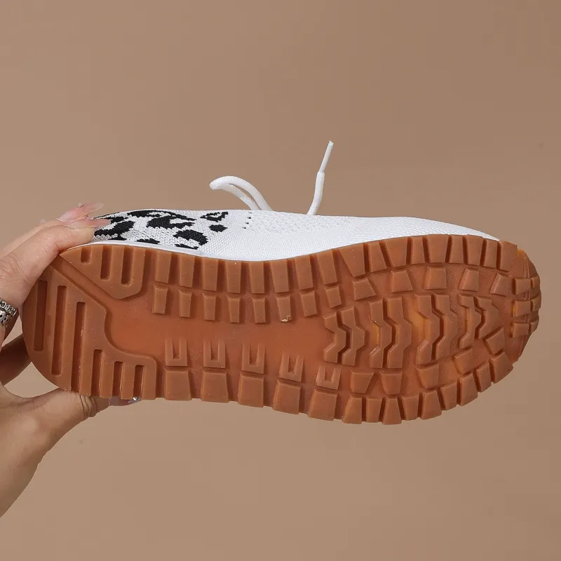 Women's Breathable Mesh Lace-Up Sneakers