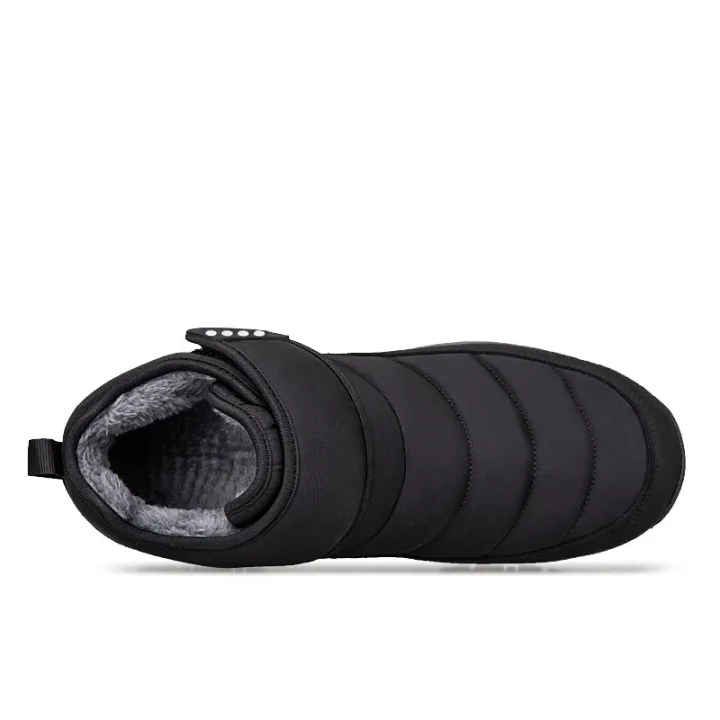 Men’s Puffer Snow Boots – Fur-Lined, Arch Support, Windproof, Waterproof & Non-Slip