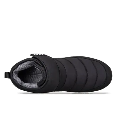 Men’s Puffer Snow Boots – Fur-Lined, Arch Support, Windproof, Waterproof & Non-Slip