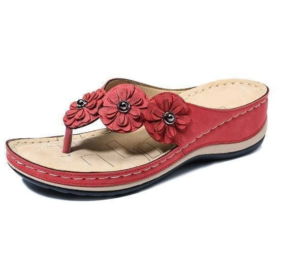 🔥Trending 2024 🔥 PREMIUM Women’s Orthopedic Arch Support Flowers Clip Toe Sandals